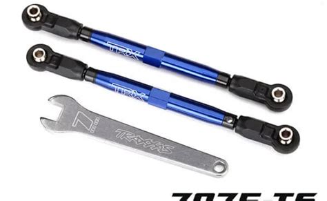 Traxxas Toe Links Voor Blauw 7075 T6 Alu 2st TRX8547X