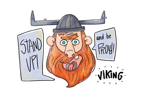 Cartoon Character Viking Vector 159899 Vector Art At Vecteezy