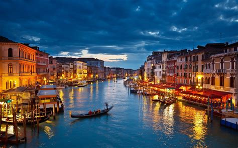 Italy Venice Gondolas River Wallpaper Coolwallpapersme