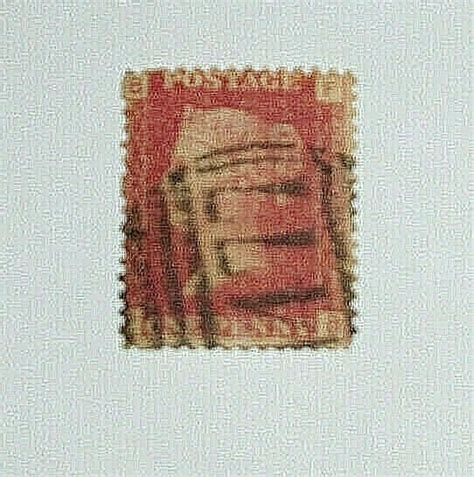 Briefmarke One Penny Red Platte 77 Einmalig In 2020 Briefmarken