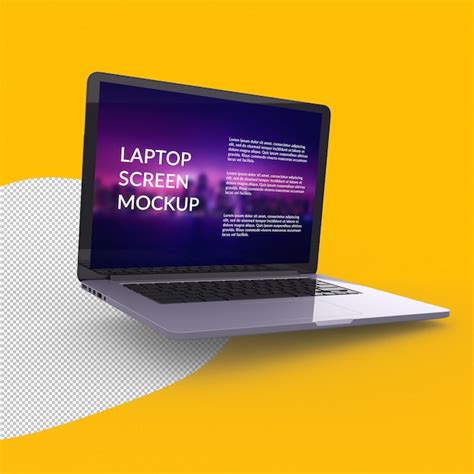 Premium Psd Laptop Mockup Isolated