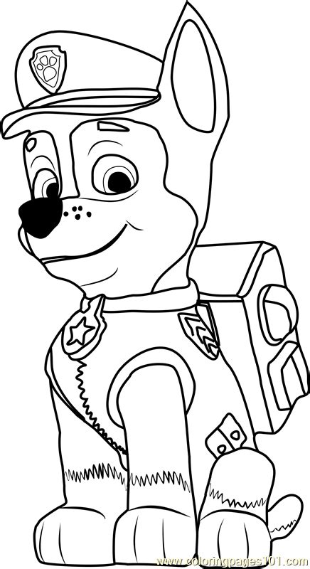 Paw Patrol Chase Coloring Pages To Print Coloring Pages My Xxx Hot Girl