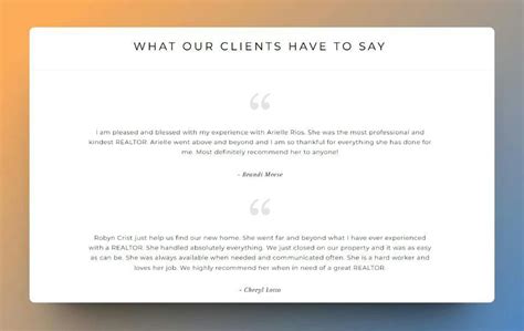 5 Real Estate Testimonial Examples Tips And Techniques In 2023