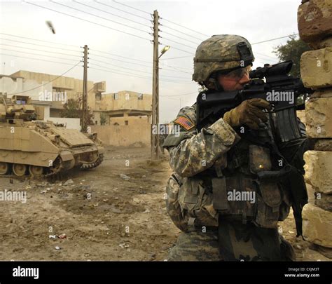 Us Army Soldiers From Bravo Company 1st Cavalry Division During A