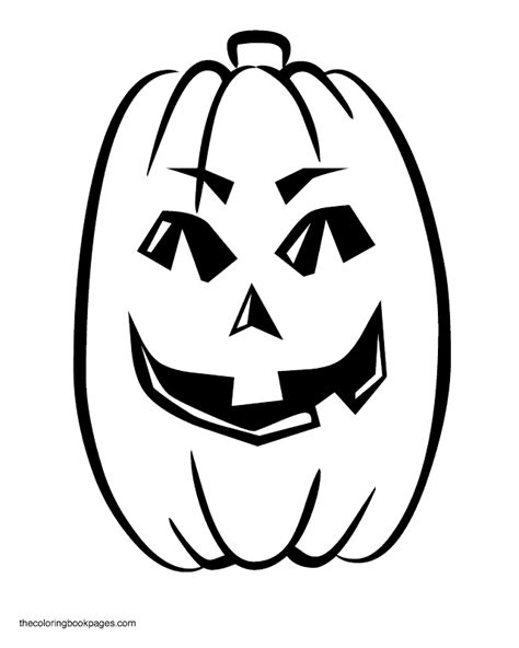 Happy Jack O Lantern Printable Coloring Pages