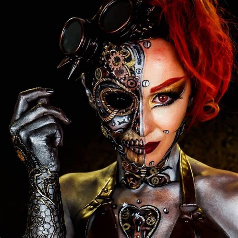 Steampunk Makeup Guide Face Painting And Body Painting For Costume