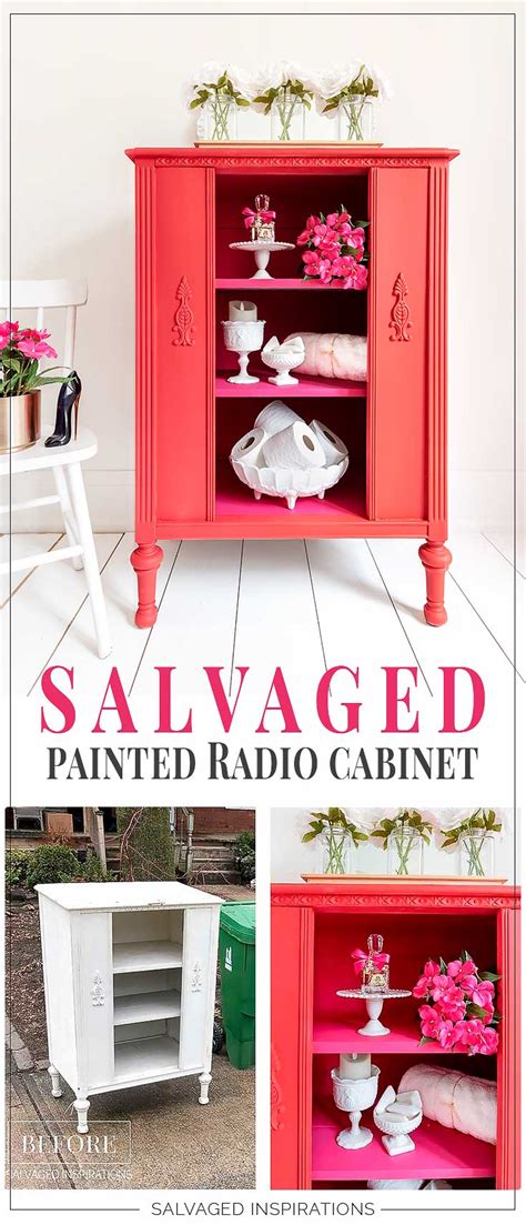 Salvaged Painted Vintage Radio Cabinet Salvaged Inspirations