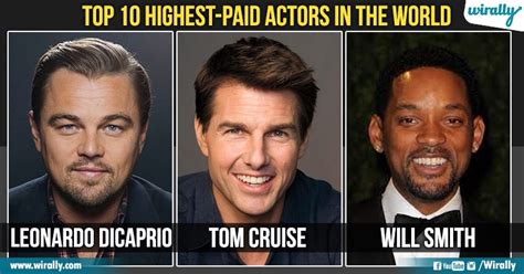 Top 10 Highest Paid Actors In The World Wirally