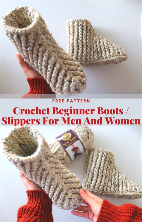 Crochet Beginner Boots Slippers For Men And Women Sirin S Crochet
