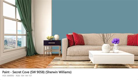 Sherwin Williams Secret Cove Sw 9058 Paint Color Codes Similar