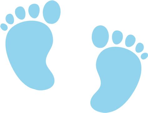 Babyfeet Baby Feet Footprint Print Pastel Blue Boy Can T Wait To Meet
