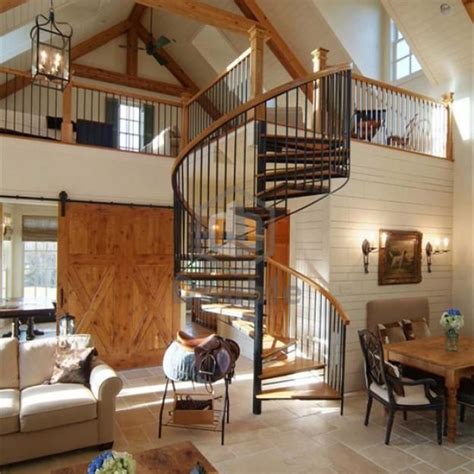 37 Fascinating Small Living Rooms With Spiral Staircase Stairway