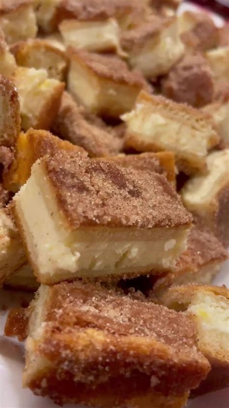 Churro Cheesecake Bites With Extra Cinnamon Sugar🍓 Baking Cheesecake