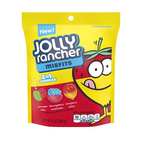 Jolly Rancher Misfits Gummy Candy 8 Oz
