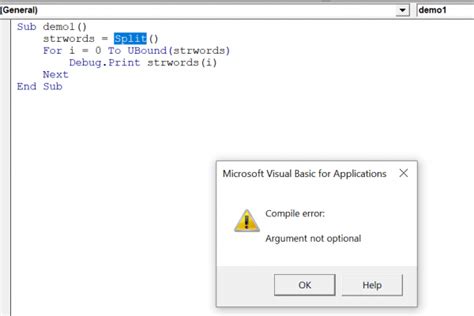 How Do You Fix Compile Error Argument Not Optional Vba And Vb Net