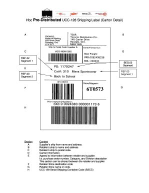 These labels are prevalent among large companies with specific. Ucc 128 Label Template - Best Label Ideas 2019