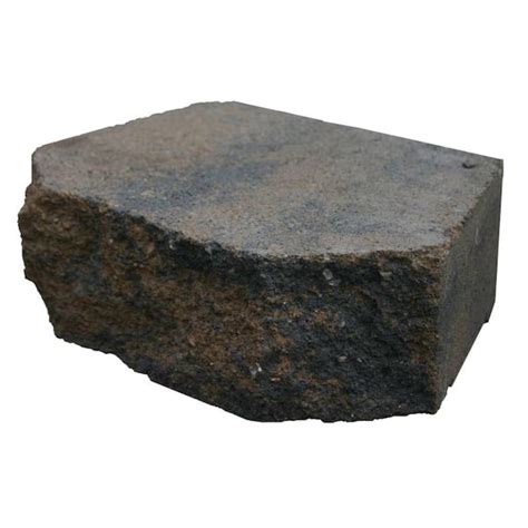 Basalite 12 In Tancharcoal Retaining Wall Block 100027501 The Home