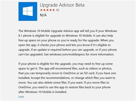 Microsoft Released Upgrade Advisor Beta App To Guide Windows Phone