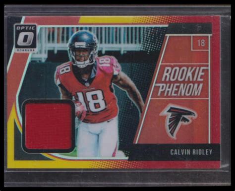 Donruss Optic Rp Cr Calvin Ridley Rookie Phenoms Red Yellow