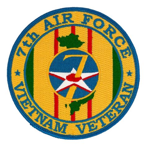 7th Air Force Vietnam Veteran Patch Flying Tigers Surplus