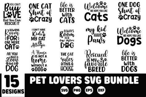 Pet Lovers Svg Bundle Graphic By Designsquare · Creative Fabrica