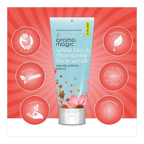Buy Aroma Magic White Tea And Chamomile Face Wash 100 Ml Online At Best