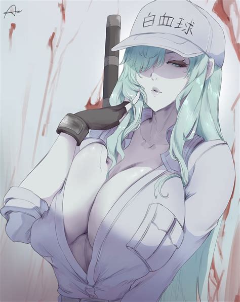 White Blood Cell And U 1196 Hataraku Saibou And 1 More Drawn By