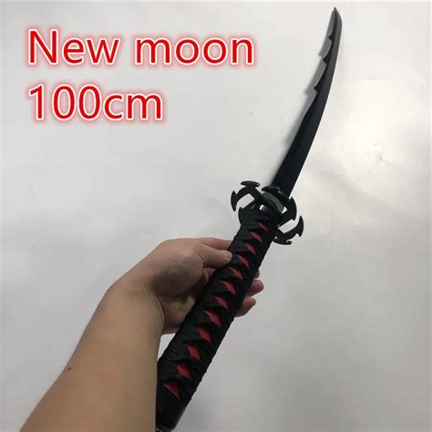 Anime Cosplay Bleach Kurosaki Ichigo Sword Prop New Moon Sword Role Cosplay Bleach Wood Sword