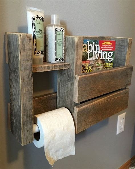 Best Bathroom Magazine Rack Ideas To Save Space In 2020 Rustic