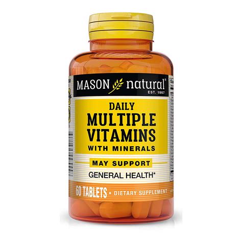 Mason Natural Daily Multiple Vitamins With Minerals 24 Essential