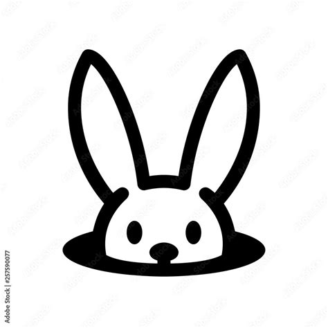 Easter Bunny Icon Stock Vector Adobe Stock