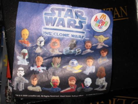 Mcdonalds Clone Wars Happy Meal Toys