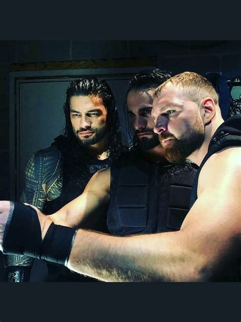 Dean Ambrose Seth Rollins And Roman Reigns The Shield In An Undisclosed Location Getting Ready