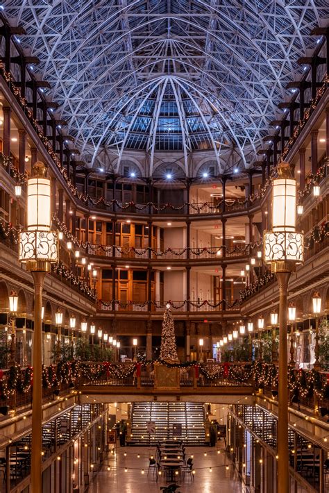 The Cleveland Arcade During The Holidays Rcleveland