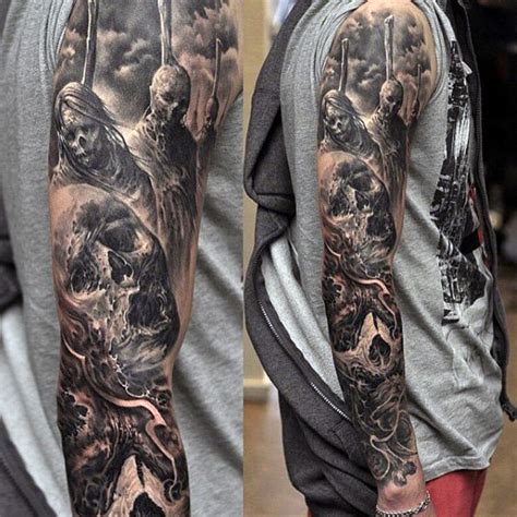 Simple but cool full sleeve tattoo design. 40 Astounding Sleeve Tattoo Designs For Men | Amazing ...