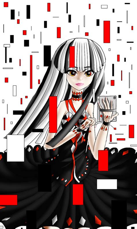 Gothic Anime Girl On A Tablet By Lolimojo On Deviantart
