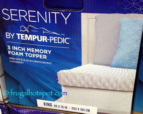 Choose from contactless same day delivery, drive up and more. Costco Sale: Serenity by Tempur-Pedic Memory Foam Mattress ...