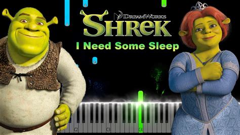 Shrek 2 I Need Some Sleep Eels Piano Tutorial Youtube
