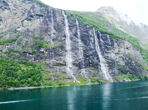 Seven Sisters Waterfall Norwegian Fjords The Fjords Are One Of The
