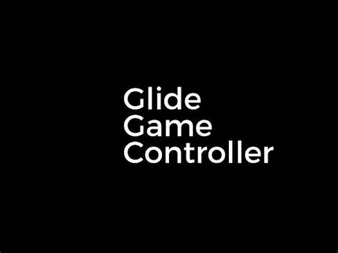 Glide Game Controller Gesture Recognition Based Racing Games
