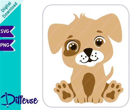 Cute Puppy Svg Svg Cut File And Png Dog Svg Baby Farm Etsy