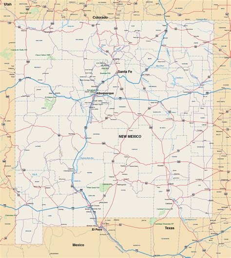 Detailed Map Of Northern New Mexico