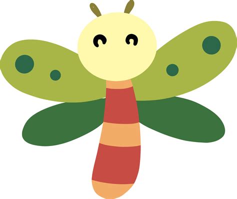 Cartoon Cute Dragonfly 11193995 Png