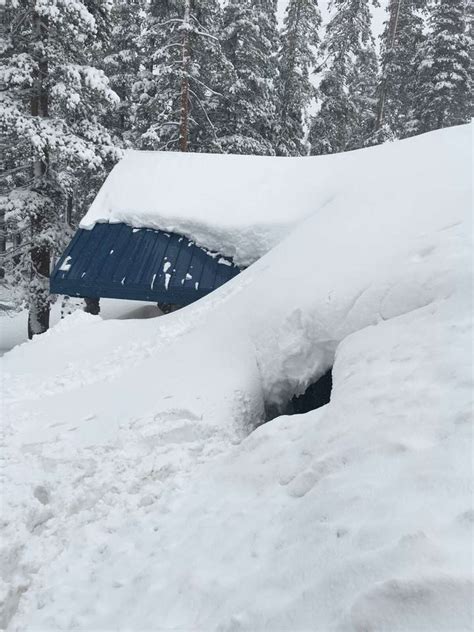 two day snowfall totals donner pass received more than four feet of snow