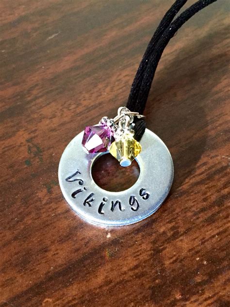 Hand Stamped Team Necklace Hand Stamped Necklace Hand Stamped