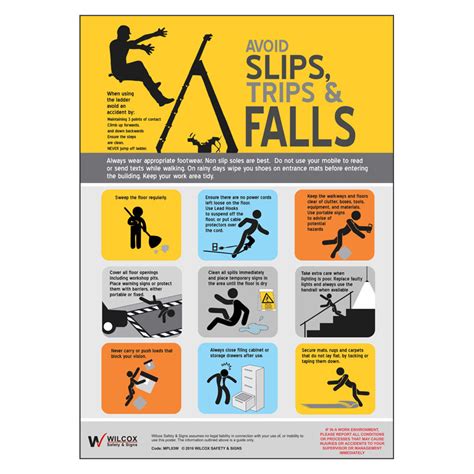Slips Trips And Falls Workplace Safety Poster Workplace Safety Porn