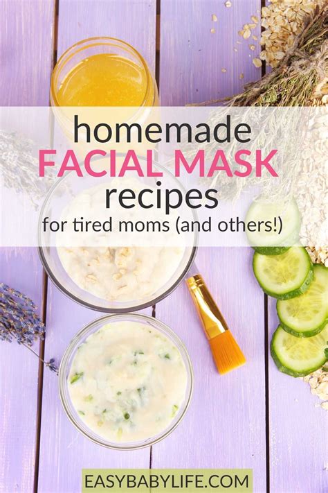 Awesome Homemade Face Masks Diy Facial Mask Recipes For Different Skin