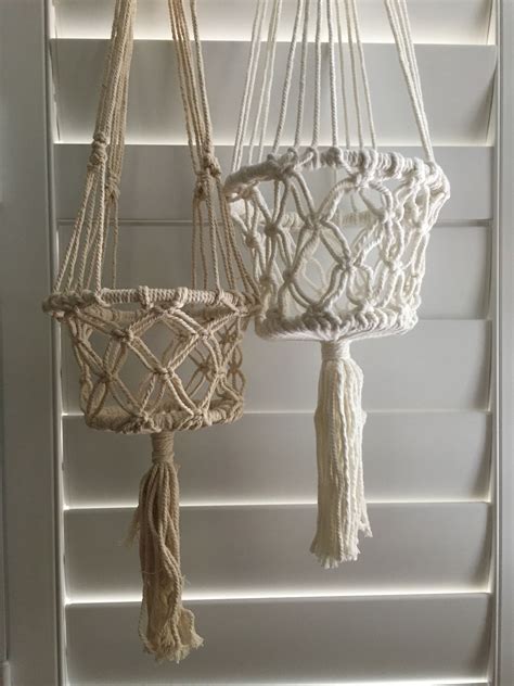 Buy On Line Macrame Hanging Baskets By Ocean Nomad