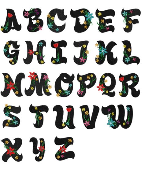 Graffiti Alphabet On Letters A Z Floral Fonts Design New Grafiti Makmu