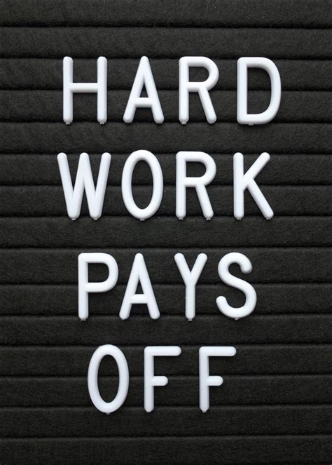 Buy Hard Work Pays Off Poster Here Bgastore Ie